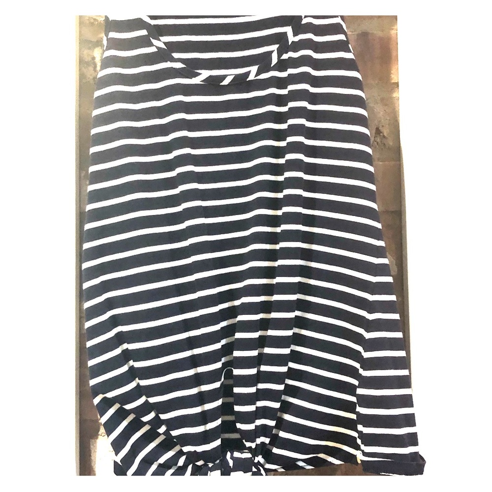 Maison Jules navy striped tank